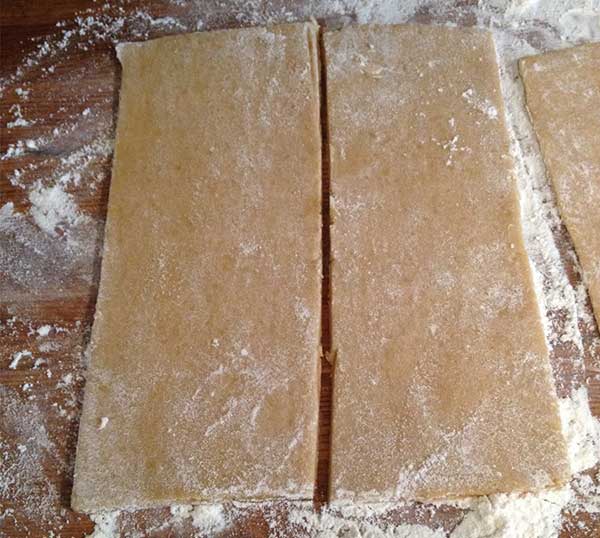 step 2 - cut the dough