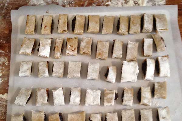step 6 - put them on the baking sheet